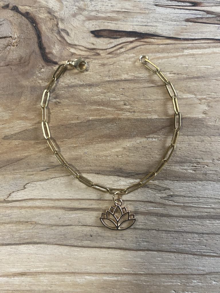 Bracelet en acier inoxydable avec charm