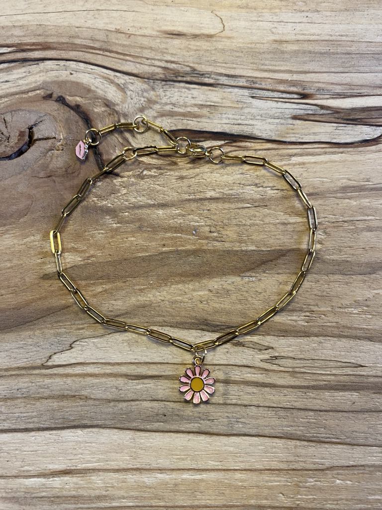 Chaîne de cheville avec charms