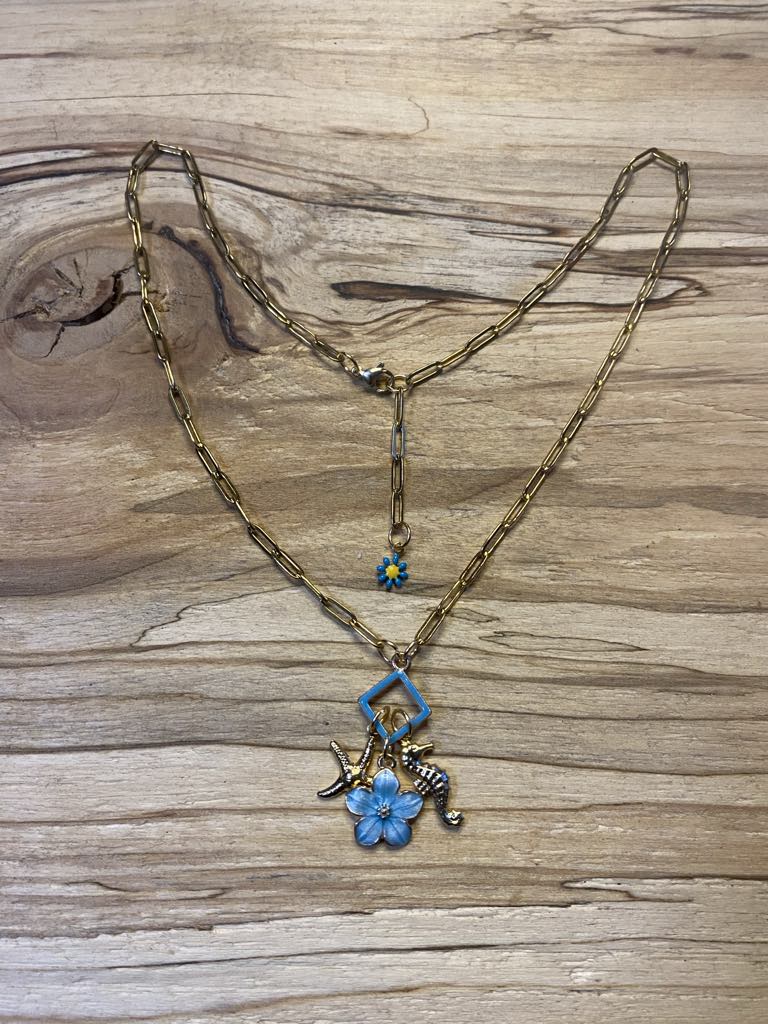 Chaîne en acier inoxydable avec charms